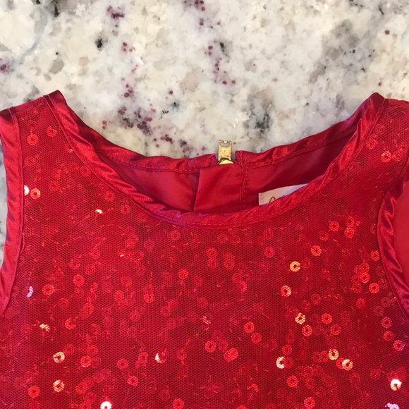 Cat & Jack Red Sequin Toddler Dress - Picture 5 of 7